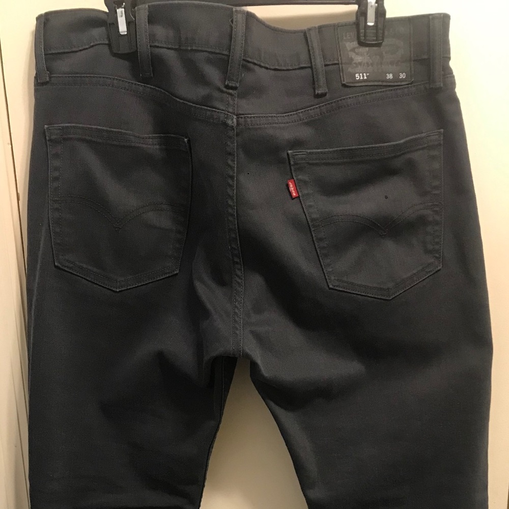Men’s 511 Levi’s Charcoal Grey Jeans - 38W 30L